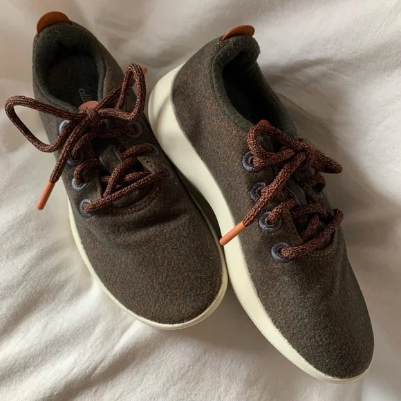 albirds 'Wool Runner Mizzles' sneakers in gray/rust color - Picture 6 of 9